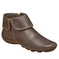 thumbnail image 5 of Ozmmyan Flanged Flat Bottom Side Zipper Low-barrel Leather Zipper Short Women Fashion Womens Shoes, 5 of 8