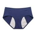 thumbnail image 4 of 5 Packs Womens Period Underwear Menstrual Postpartum Easy Clean Teens Briefs Panties for Women S Dark Blue, 4 of 6