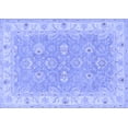 thumbnail image 1 of Ahgly Company Machine Washable Indoor Rectangle Persian Blue Traditional Area Rugs, 5' x 7', 1 of 4