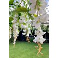 thumbnail image 3 of Guirnalda colgante de glicina de seda artificial, plantas artificiales para, 3 of 5