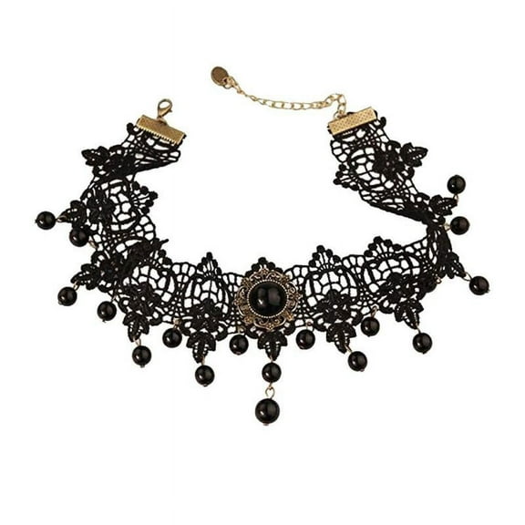 Black Gothic Retro Lace Choker Collar Necklace Costume Jewelry Gift