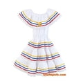 thumbnail image 2 of Ethnic Ribbons Dress Yellow, Blue, Red, Colombian Dress, Venezuelan Dress, Ecuadorian Dress, 2 of 6