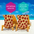 thumbnail image 4 of Autua  Pizza Pepperoni Print Summer Vacations Beach Towel Oversized Lightweight Quick Dry for Travel Pool Towel 55x27.5in, 4 of 7