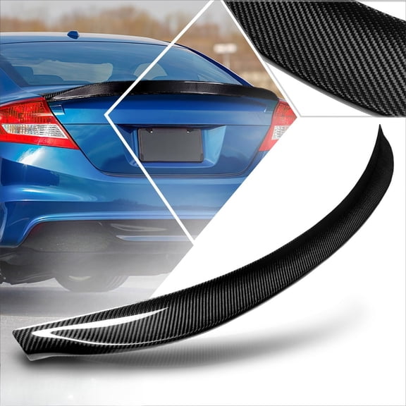 V2-Style Duck Bill Rear Trunk Lid Spoiler Fit For Honda Civic 4DR 2012-2015