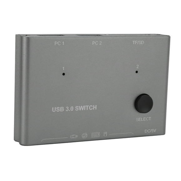 USB 3.0 Switch, 2 in 4 Out USB Switch Selector 2 Computers Sharing for Keyboard