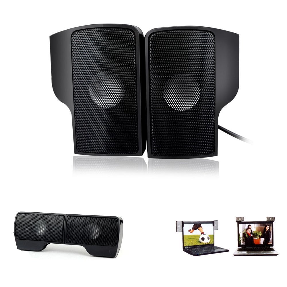 Twin Wired Computer Mini Stereo Speaker Louder Speakers For PC Phone MP3 