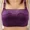 Purple, variant on Mothers Large Size Full Cup Bust Model Bra Women Back Three Rows Of Buttons Underwear Women Non-steel Ring Brassiere Women Bras
