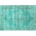 thumbnail image 1 of Ahgly Company Machine Washable Indoor Rectangle Persian Turquoise Blue Traditional Area Rugs, 7' x 9', 1 of 4