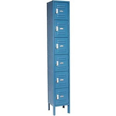 Six Tier Infinity Locker with 6 Door Assembled - Blue
