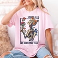 thumbnail image 4 of PAVIG Dry Bones Come To Life Ezekiel 37 Christian Floral Skeleton Graphic T-Shirt, 4 of 7
