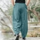 thumbnail image 3 of Pantalones largos para hombre, lisos, informales, con múltiples bolsillos y botones, para exteriores, rectos, para fitness, cargo, poliéster, 3 of 4