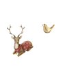 thumbnail image 1 of Figuras de renos,Figuras de reno,alce,ciervo,estatua,decoración del hogar,Estatua de reno para mesa,adorno moderno para oficina,Figura de pájaros,Figura de pájaro dorado,decoración del, 1 of 8