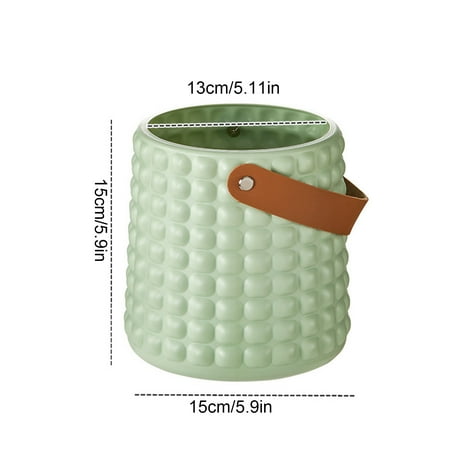 

MATHOWAL Portable Plastic Ice Bucket High Beauty Beer Bucket Coke Champagne Household Beer Red Wine Creative Small Ice Bucket