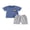 Blue, variant on BemeyourBBs Toddler Baby Boys Mama's Boy Outfit Infant Baby Boy Summer Clothes Short Sleeve Embroidery Bear T-shirt with Elastic Waist Shorts Set Toddler Summer Outfit