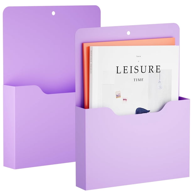 Porta Documentos Magnético 2 Piezas Marbrasse Morado 30x24x3cm