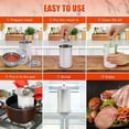 thumbnail image 3 of Ham Maker with / Cooking Thermometer and Silicone Kitchen Mittens Stainless Steel Meat Press Mold for Homemade Deli Meats, 3 of 5