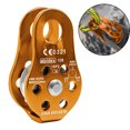 thumbnail image 1 of Large Rescue Pulley Single/Double Sheave With Swing Plate，Aluminum Alloy Pulley, 1 of 9