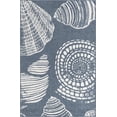 thumbnail image 3 of Unique Loom Outdoor Coastal Collection Area Rug - Bodrum (5' 3" x 8' Rectangle Navy Blue/Ivory), 3 of 7