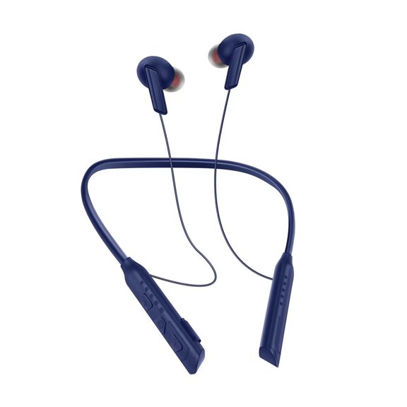 Mikilon Headphones, Hanging Neck In-ear Ultra-Long Standby Running Sports Bluetooth Headset In-Ear Plug-In Card Large Power Range