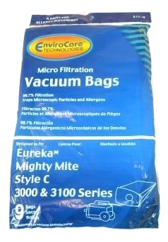 VBC Brand Vacuum Bags for Eureka 3100 Series Style C Lot of 15 Bags 