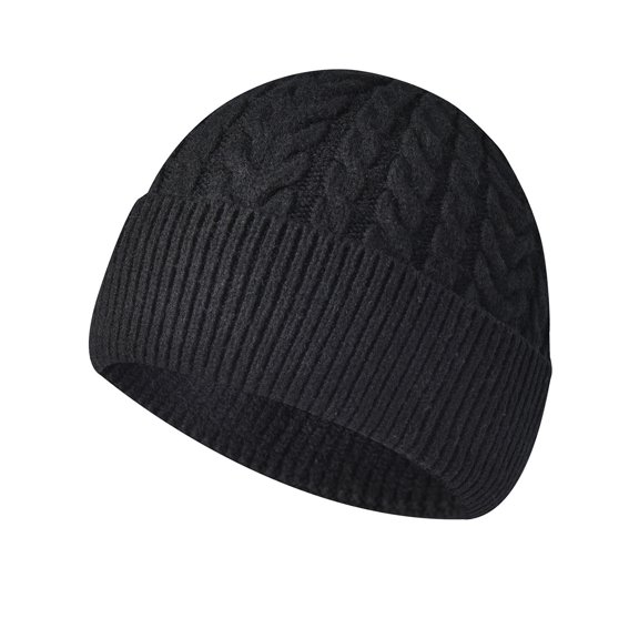 GZWYHT Beanies,Beanie Hats Men's And Women's Fashionable Warm Knitted Hat Small Woolen Hat Casual Hat Winter Hats,Hats for Women Black