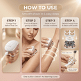 thumbnail image 3 of TAZTIR 4-Head 360° Women's Wet/Dry Electric Shaver with 2 LED Lights, USB Rechargeable, 3 of 8