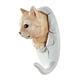 thumbnail image 4 of Gancho para colgar toallas con forma de cabeza de animal, resistente, de resina, para decorar paredes. 6x5x11cm Gato, 4 of 9