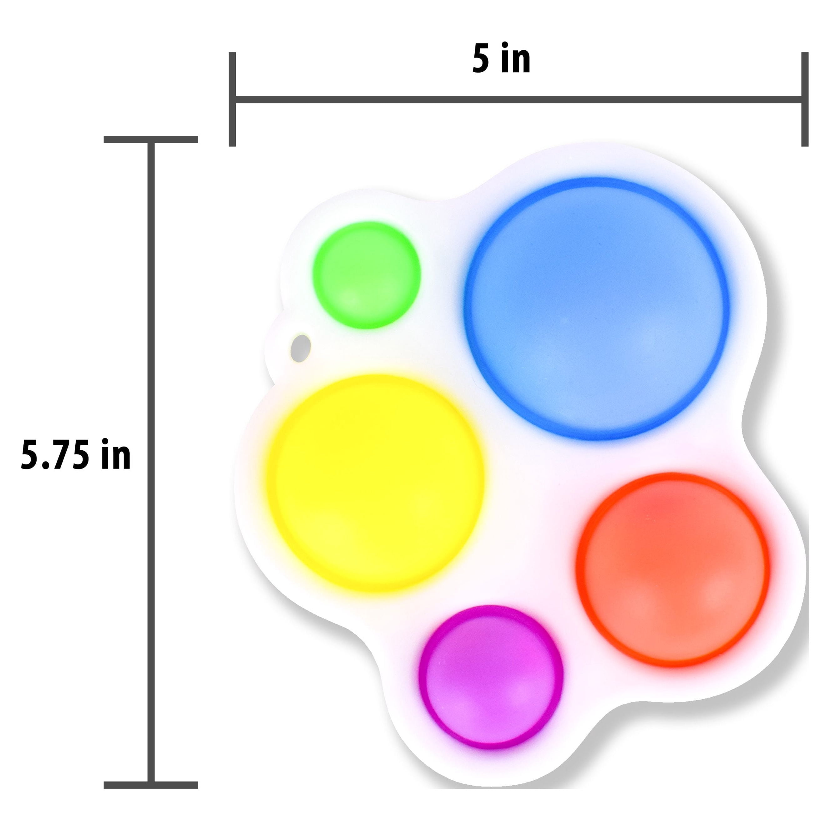 Giggle Zone Dimple Fidget, Plastic Rainbow Pop It Sensory Toy