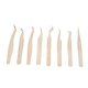 thumbnail image 2 of 8PCS Eyelash Extension Tweezers Set Stainless Steel Straight Curved Tip Tweezers for Beauty Eyelash Tools Pearly Gold, 2 of 4