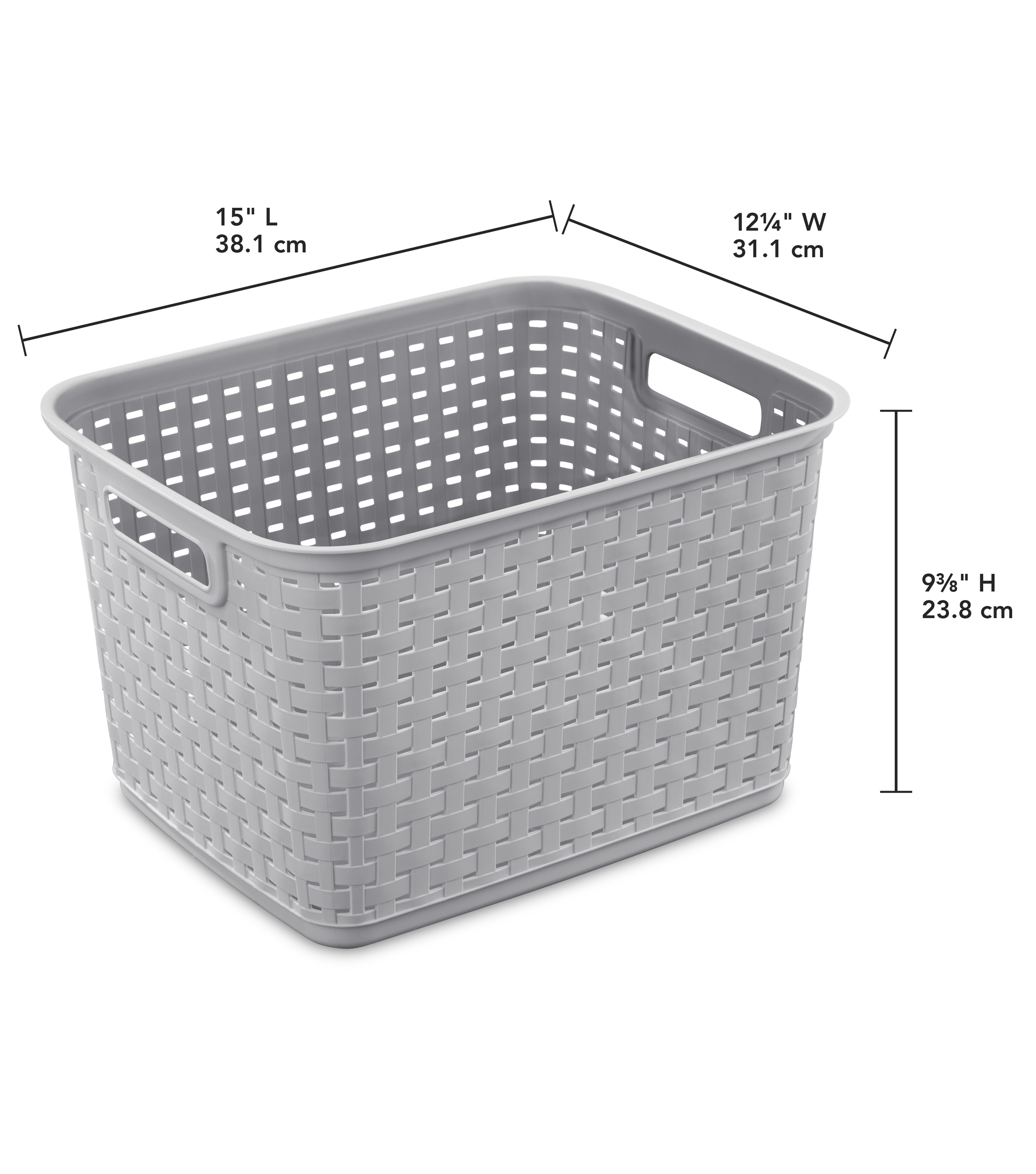 Metaltex USA Inc. Undershelf Basket, White, 12-Inch (36.38.30)