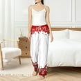 thumbnail image 6 of Lsque Winter Christmas Snowflake Print Women's Pajama Pants, Lounge Pant - Comfortable Home Wear,Elastic Waistband, Stylish Design-Medium, 6 of 9