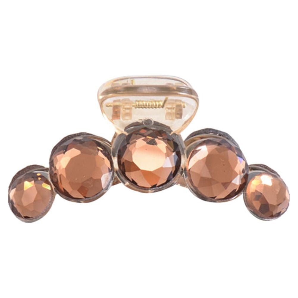 WEUVEB Multi Color Crystal Hair Claw with Unique Teeth Design for Secure Hair Styling