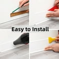 thumbnail image 7 of Peel and Stick Baseboard Trim, Self-Adhesive Chair Rail Molding, Flexible Caulk and Trim Strips for Floor Wall Base Cove and More, 20ft x 2in, 7 of 7