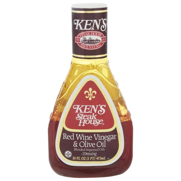Ken's Steakhouse Dressing, Red Wine Vinegar & Olive Oil, 16 Fl Oz