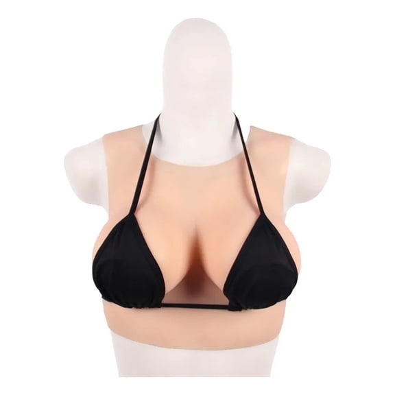 TNovimorph Silicone Breast Form Lightweight Flexible Design with Round Neck Style Multiple Sizes and Colors