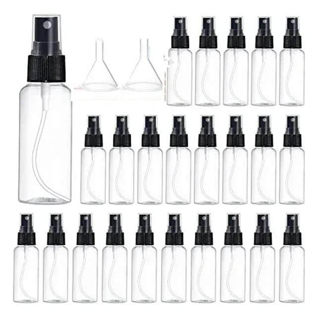 WANGQI 10PCS 10/20/30/50/60/100ML Refillable Transparent Plastic Perfume Atomizer Empty Plastic Spray Bottles Protable Travel Bottles