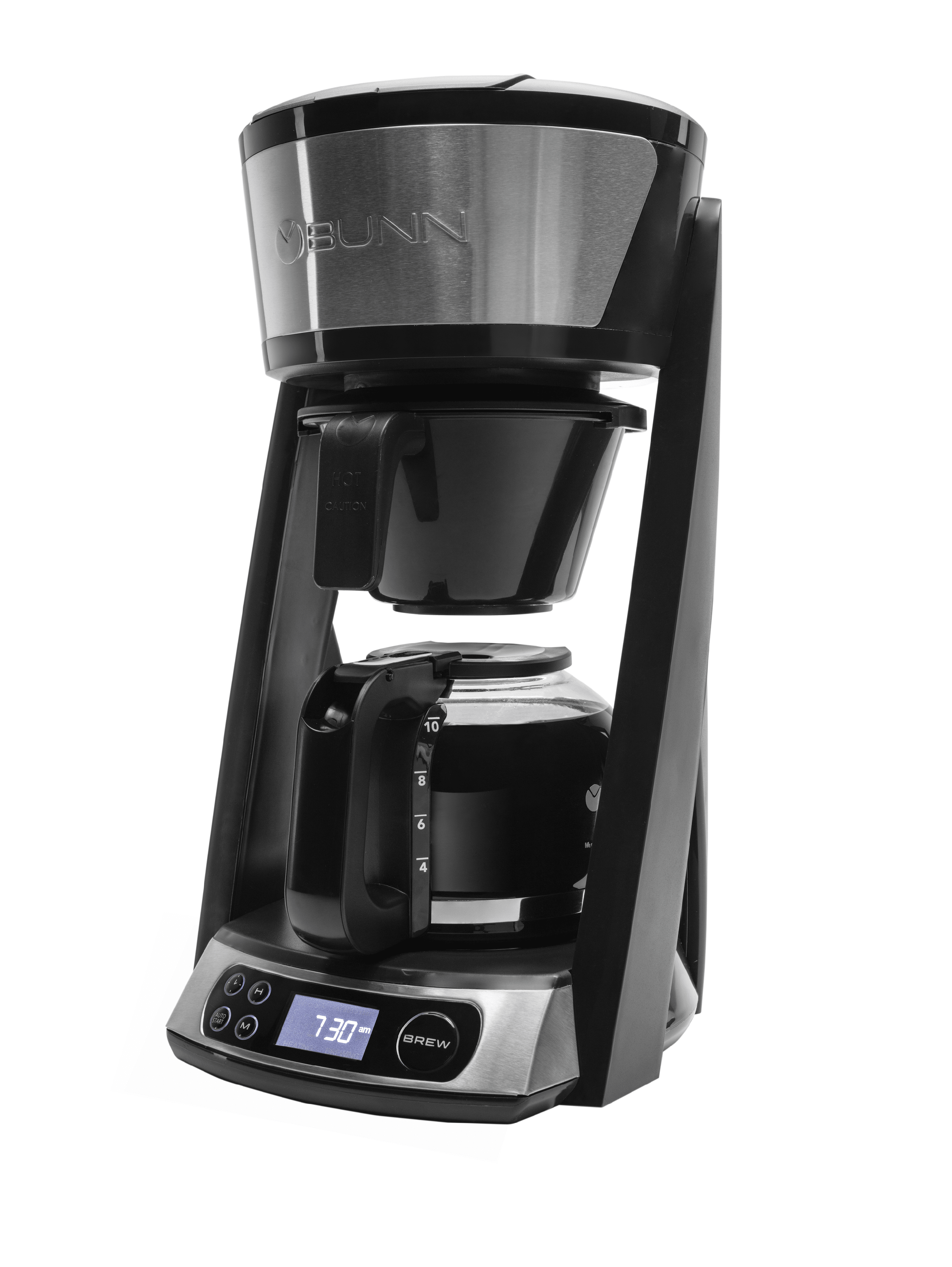 Bunn HBXB Stainless Steel and Black 10-Cup Professional Home Coffee Brewer