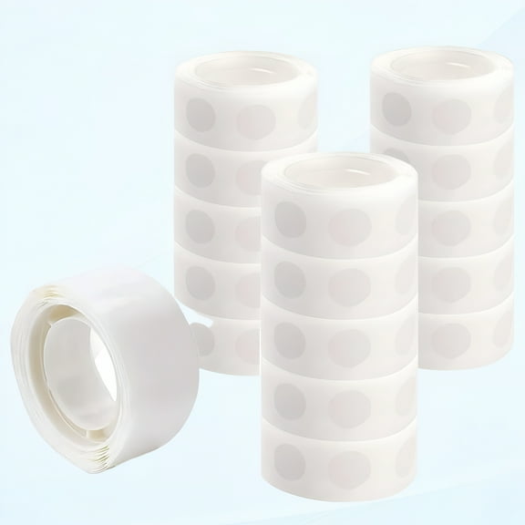 CCOCC 1500Pcs Adhesive Dots,Removable Balloon Tape,15 Rolls Double Sided Stickers Adhesive Dots for Craft & Wedding Decoration