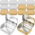 thumbnail image 1 of 20pcs Rectangular Candy Case Tinplate Jewelry Boxes Small Objects Organizer Small Tin Box, 1 of 8