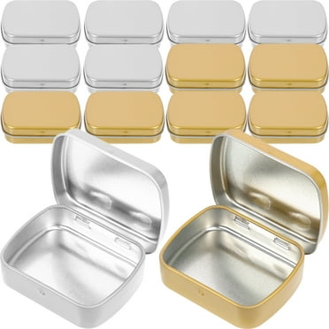 20pcs Rectangular Candy Case Tinplate Jewelry Boxes Small Objects Organizer Small Tin Box