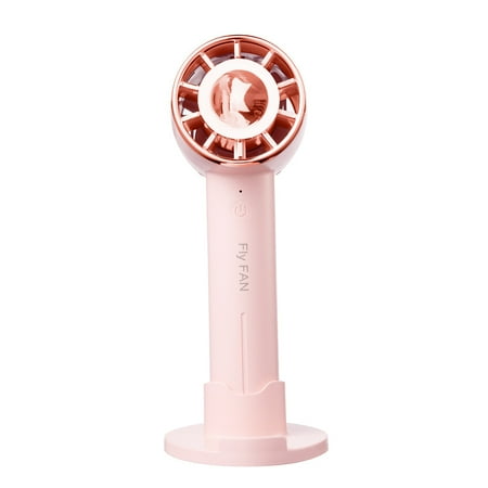 

Protable Handheld Fan Cordless Handheld Fan Pocket Fan Cooling Fan Little for Girls Women Men Indoor Outdoor Travel with Base Battery Operated Last for 3-6 Hours USB Rechargeable Desk Fan