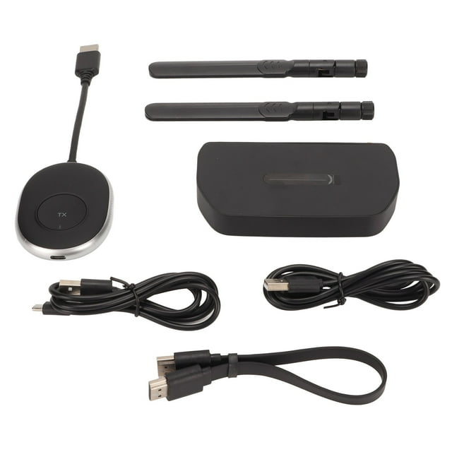 HD Multimedia Interface Wireless Transmitter and Receiver, 4K At 30Hz 2.4GHz 5GHz WiFi Video Extender Kit for HDTV Projector