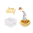 thumbnail image 1 of Cake Money Box Set, Money Pulling Cake Making Mold,Cake ATM Money Box with Gold Glitter Happy Birthday Cake Topper, 1 of 6