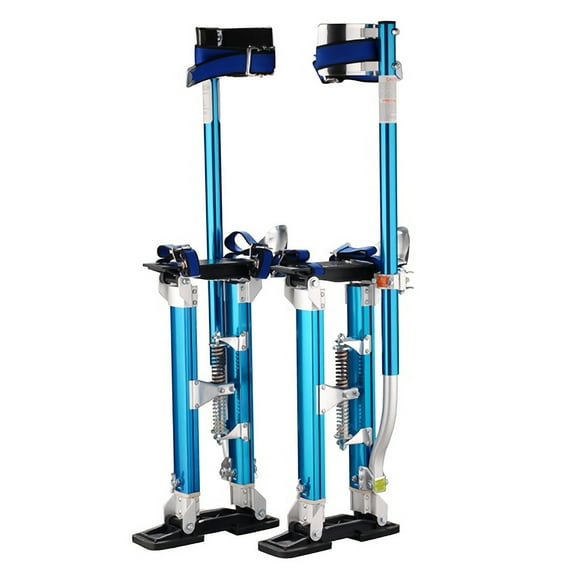 Pentagon Tools Adjustable Drywall Stilts 18-30 inch for Adults - Blue