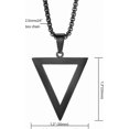 thumbnail image 4 of Katea Stainless Steel Geometric Pendant Inverted Triangle Necklace For Men And Boys, Bff Necklace For 2, 4 of 5