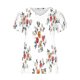 thumbnail image 3 of Camiseta de Manga Corta Suelta con Cuello en V Impresa, Blusa Casual para el Hogar Y el Uso Diario, 3 of 4