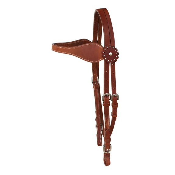 Horse Leather Browband Headstall Bridle 78AD06HB