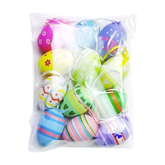 Generic 12 Count Colorful Artificial Easter Eggs for Basket Stuffers
