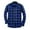 Blue, variant on Wyobmus Long Sleeve Shirt for Men Casual Checkered Shirt Button Down Lapel Collar Long Sleeve Cardigan Shirt Red