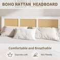 thumbnail image 2 of 4 EVER WINNER Full Size Bed Frame,Rattan Headboard and Footboard, Rattan Bed Frame for Bedroom, No Box Spring Needed, White, 2 of 6